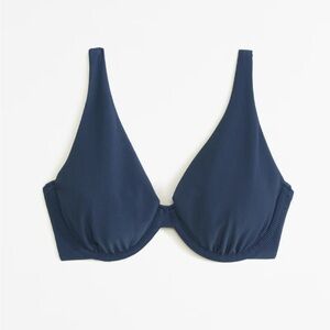 Abercrombie & Fitch Blue Curve Love High Apex Underwire Bikini